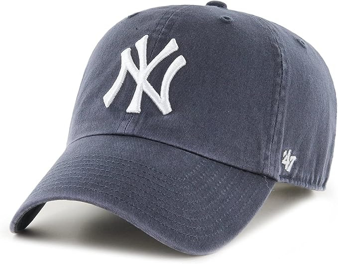'47 Brand New York Yankees Clean Up Dad Hat Cap Vintage Navy/White | Amazon (US)