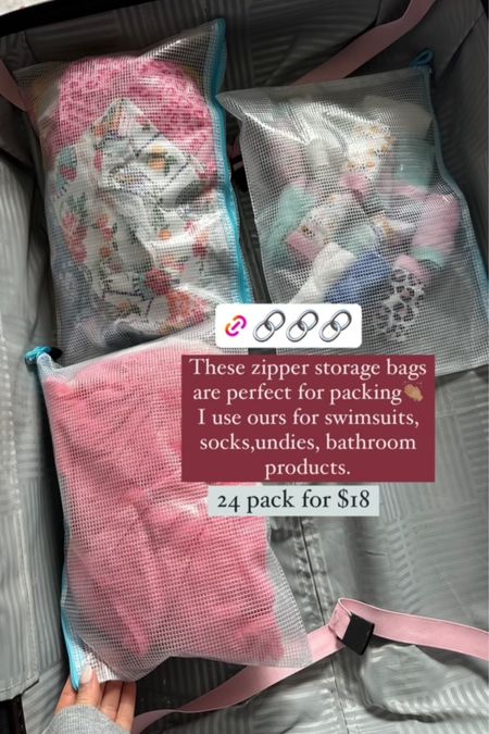 These storage bags are perfect for packing!! I put swimsuits & undies & bathroom products in them! 

Travel essentials 
Amazon find 
Trip 
Vacation 


#LTKTravel #LTKFamily #LTKFindsUnder50