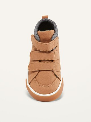 Unisex Triple-Strap High-Top Canvas Sneakers for Toddler | Old Navy (US)