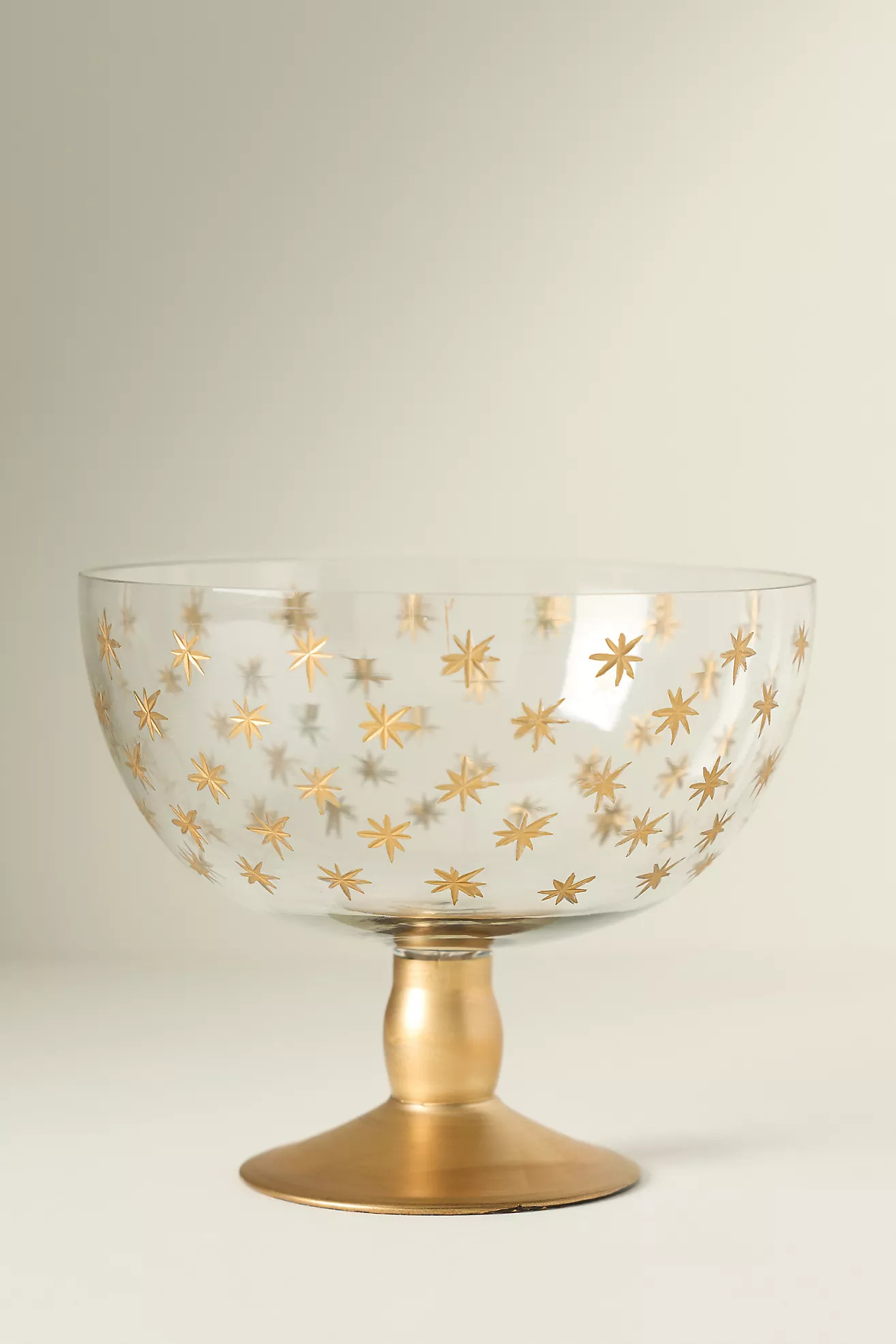 Etched Glass Serve Bowl | Anthropologie (US)