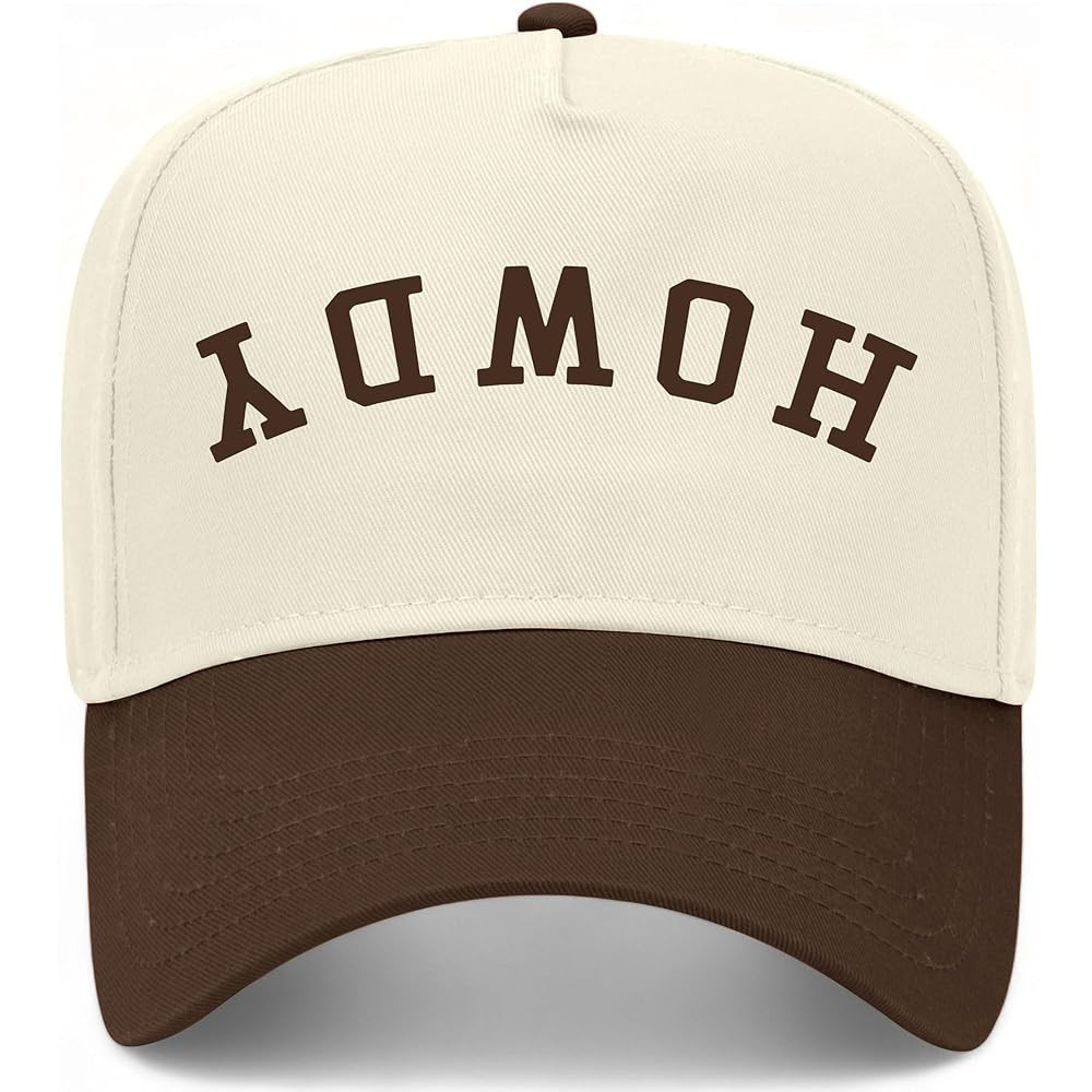 Howdy Upside Down Vintage Trucker Hat | Premium Snapback Baseball Hat for Men & Women | Amazon (US)