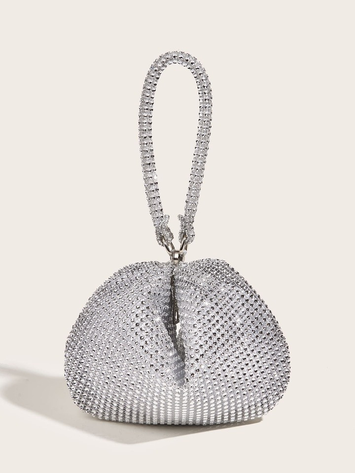 Glamorous Glitter Bling, Sequin, Luxury, Shiny Mini Rhinestone Decor Evening Bag Rhinestone Eveni... | SHEIN