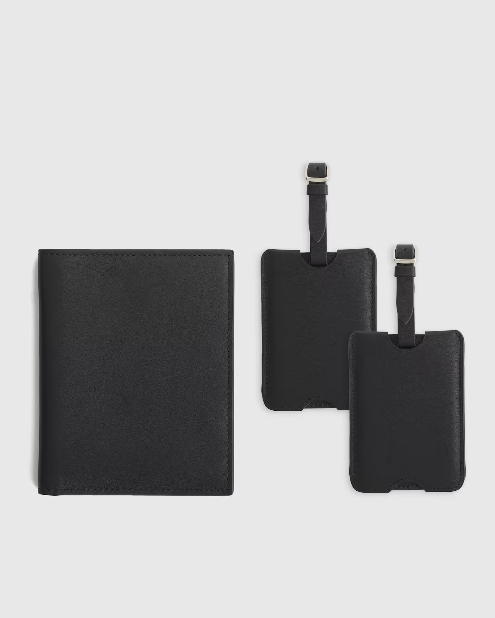 Nappa Leather RFID Blocking Passport Holder & Luggage Tags Set | Quince