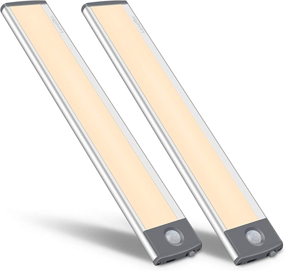 30-LED Motion Sensor Cabinet Light,Under Counter Closet Lighting, Wireless USB Rechargeable Kitch... | Amazon (US)