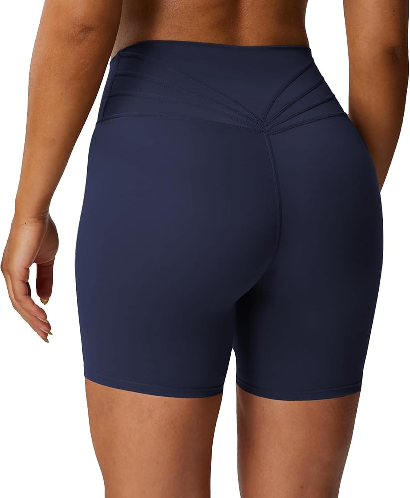 Aoxjox Trinity Workout Biker Shorts for Women Tummy Control High Waisted Exercise Athletic Gym Ru... | Amazon (US)