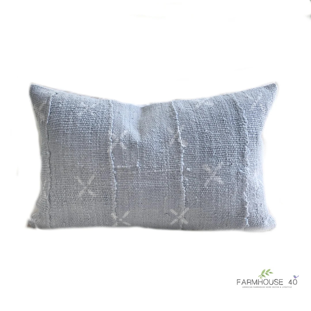 THE XAVIER // Authentic African Mudcloth Lumbar Pillow Cover - Etsy | Etsy (US)