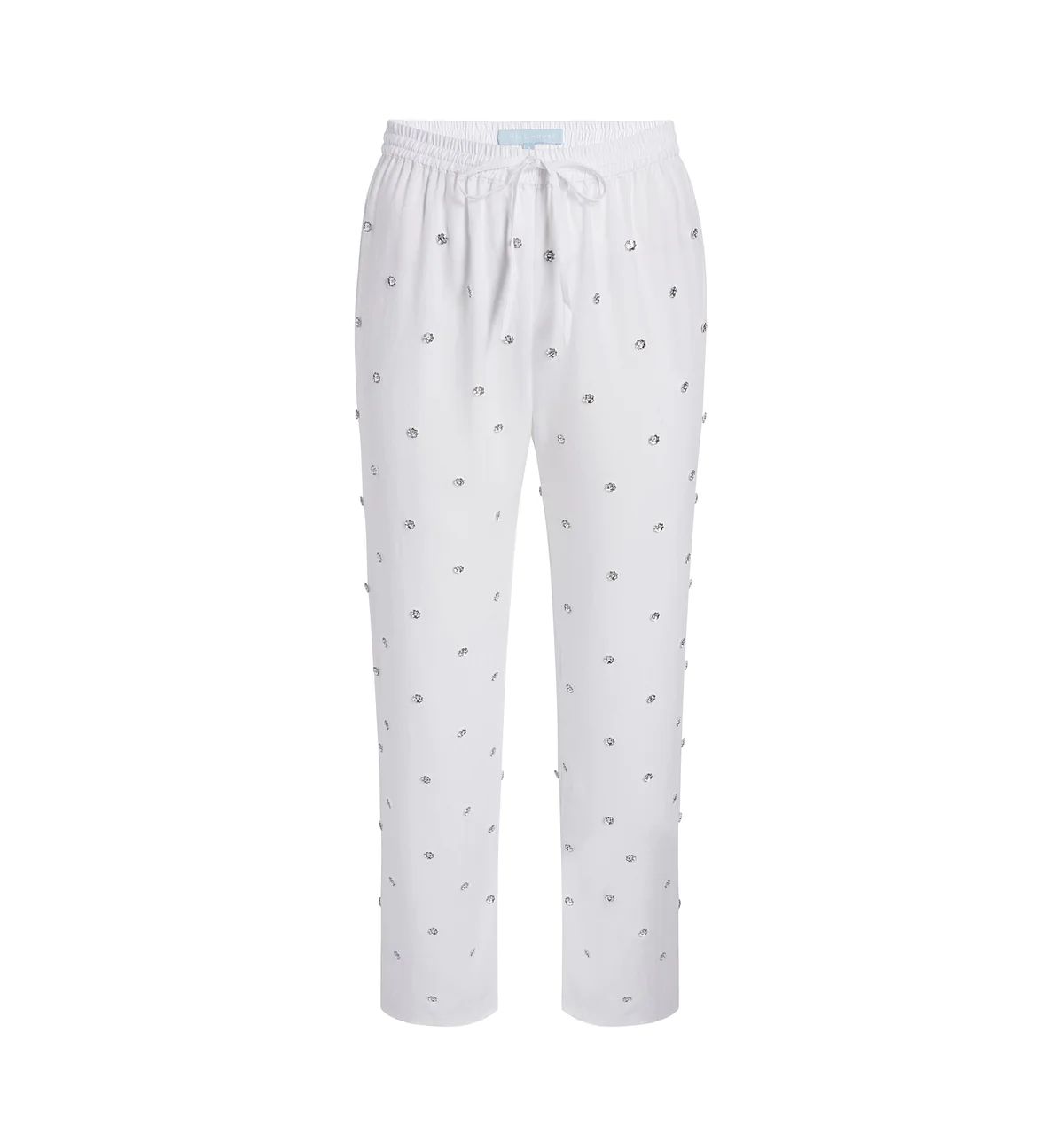 The Jewel Jammie Pant in White | Over The Moon