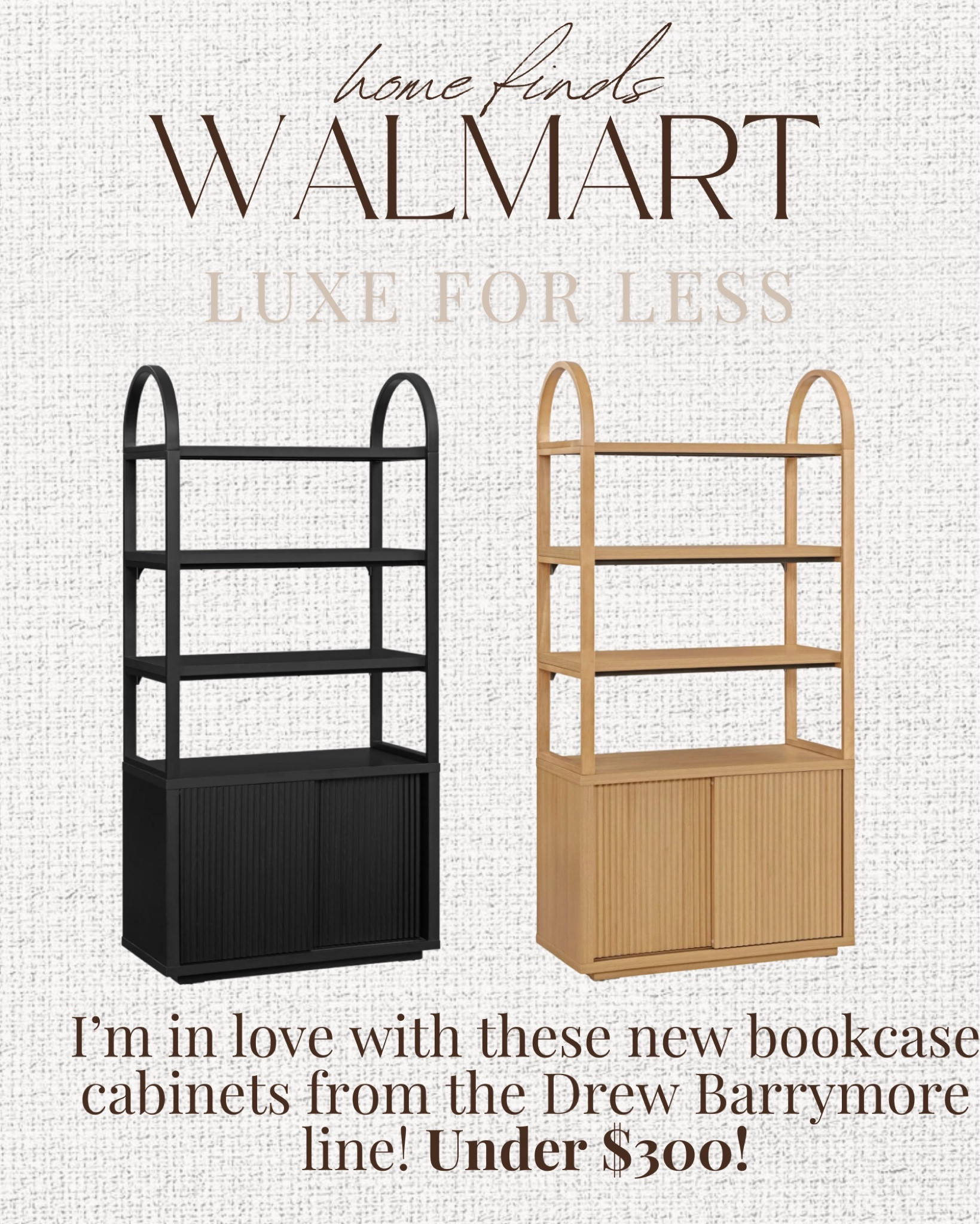 I love these bookshelves from Walmart, part of the Drew Barrymore collection! 

#LTKSeasonal #LTKstyletip #LTKfamily
