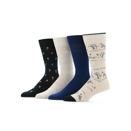 Ben Hogan Men's Stick Figure Golfing Novelty Socks, 4-Pack, Sizes 7-12 | Walmart (US)
