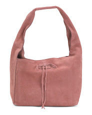 Suede Shoulder Bag With Bow Detail | TJ Maxx
