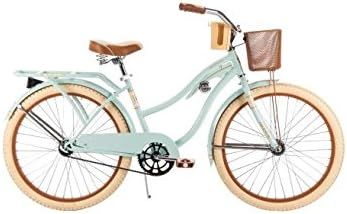 Huffy 24" Women's Nel Lusso Cruiser Bike, 54576, Mint, Wire Basket | Amazon (US)