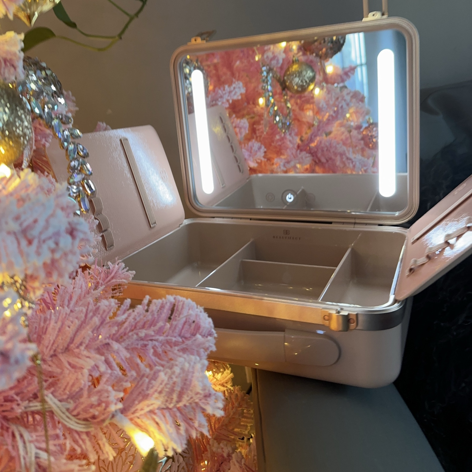 I love this vanity case by Beautifect so much. It has deep compartments for storage and flaps that separate  pencils and brushes. The lighting settings range from evening light to bright Sun & is rechargeable & cordless. 
#beauty
#vanity 
#makeupkit
#makeupstorage 
#storage 
#makeup
#makeupmirror 

#LTKGiftGuide #LTKBeauty #LTKU