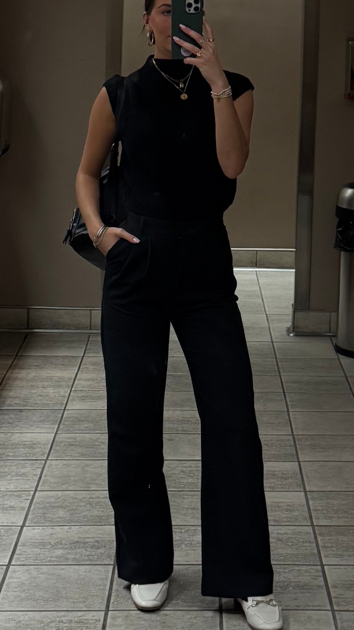 🖤 
found similar top/mules!

#LTKootd #LTKWorkwear #LTKgrwm