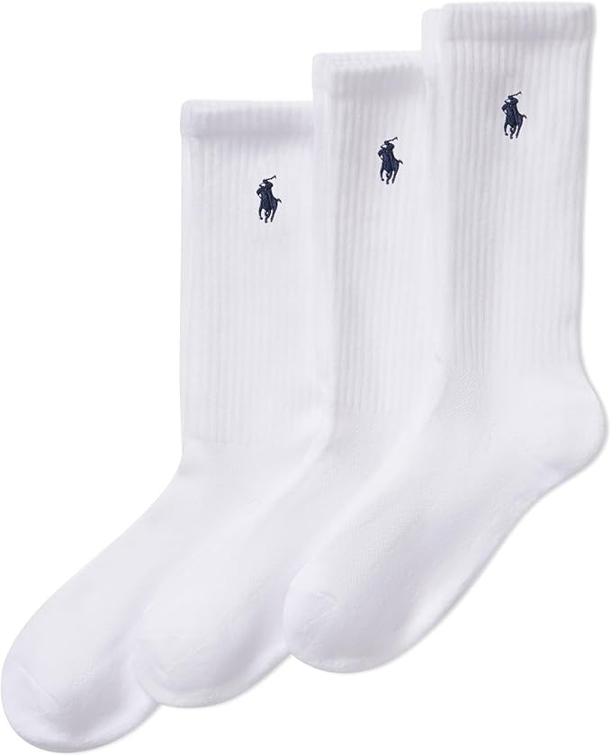 POLO RALPH LAUREN Women's Cushion Foot Mesh Top Cotton Quarter 3 Pack | Amazon (US)