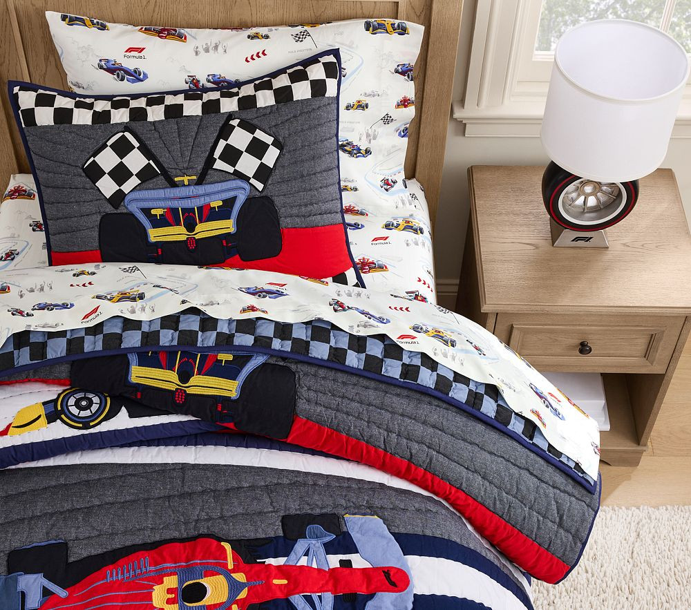 Formula 1® Patchwork Quilt & Shams | Pottery Barn Kids