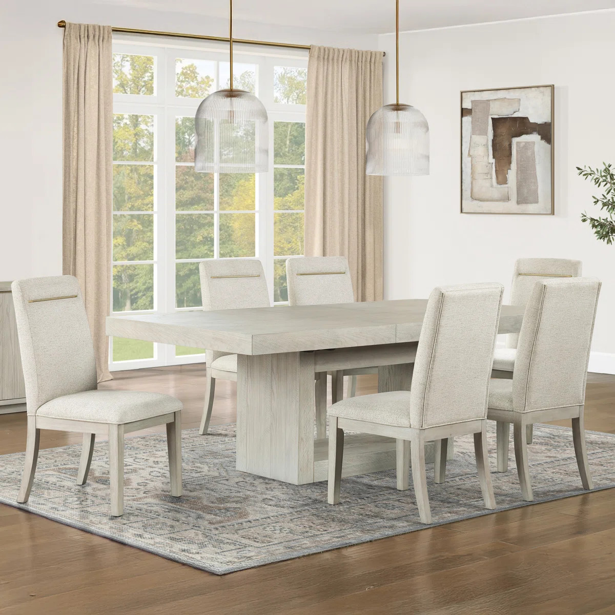 Kameah Extendable Trestle Dining Set | Wayfair North America
