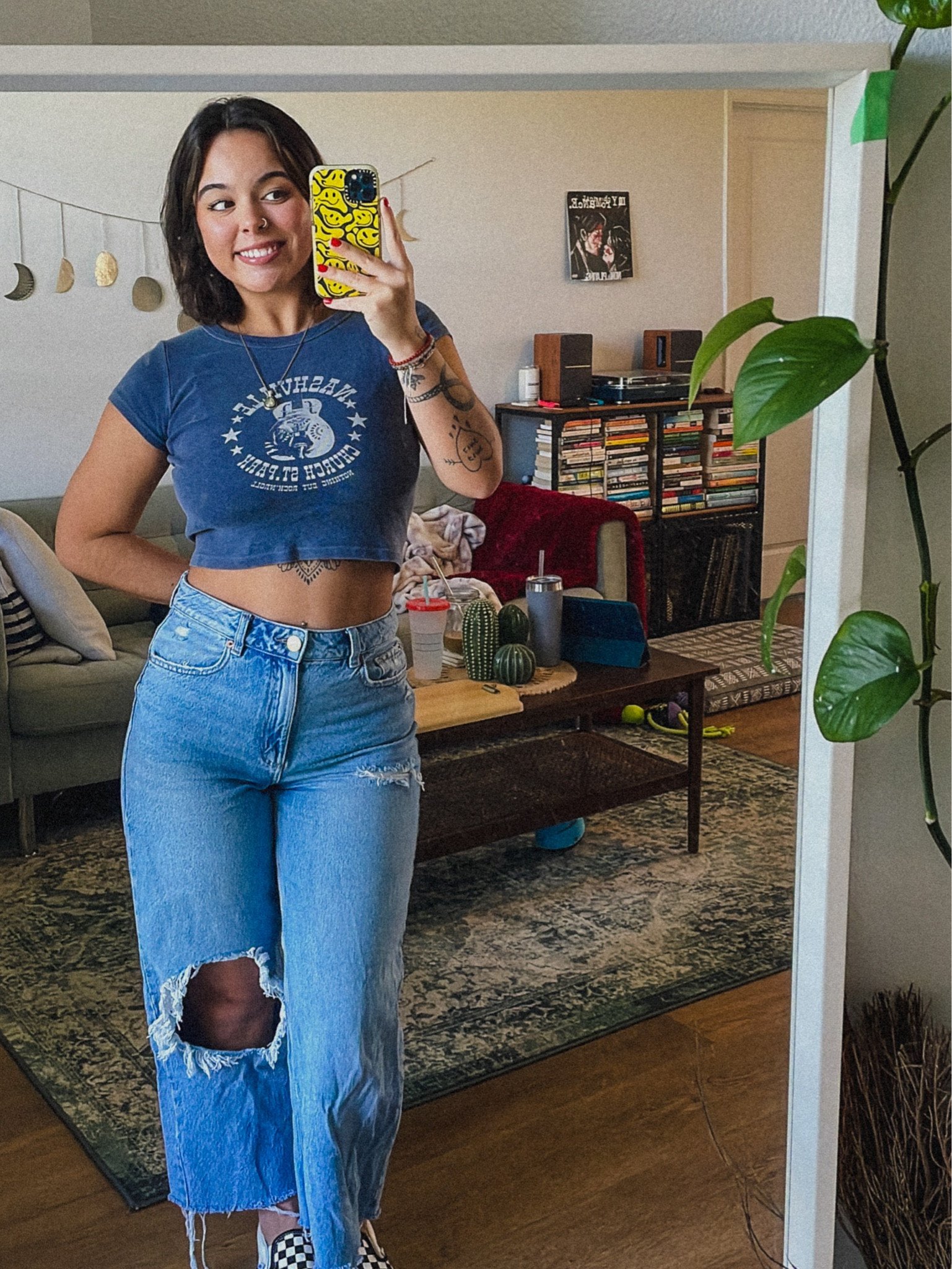 shirt from brandy, jeans from garage! 

#LTKfit #LTKunder100 #LTKFind