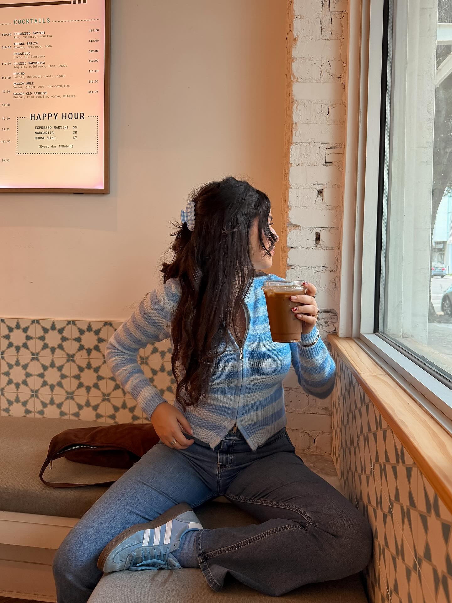 rainy spring days call for coffee & yap dates with your bestie 🩵✨☕️