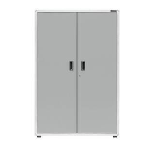 Ready-to-Assemble Steel Freestanding Garage Cabinet in Gray Slate (48 in. W x 72 in. H x 18 in. D... | The Home Depot