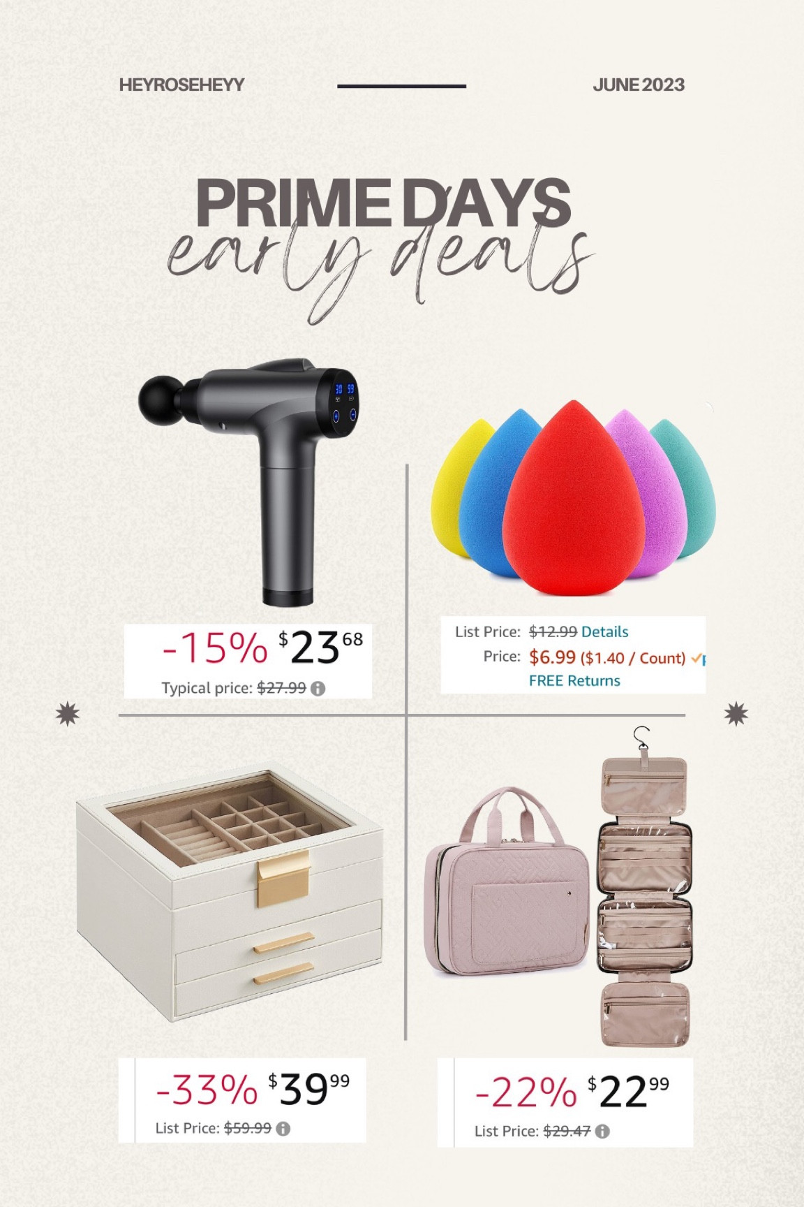 Amazon prime deals // amazon prime day // makeup // travel // jewelry  

#LTKunder50 #LTKsalealert #LTKxPrimeDay