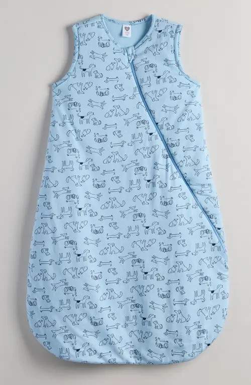 Nordstrom Soft Wearable Blanket in Blue Quiet Dogs at Nordstrom, Size 6-18M | Nordstrom