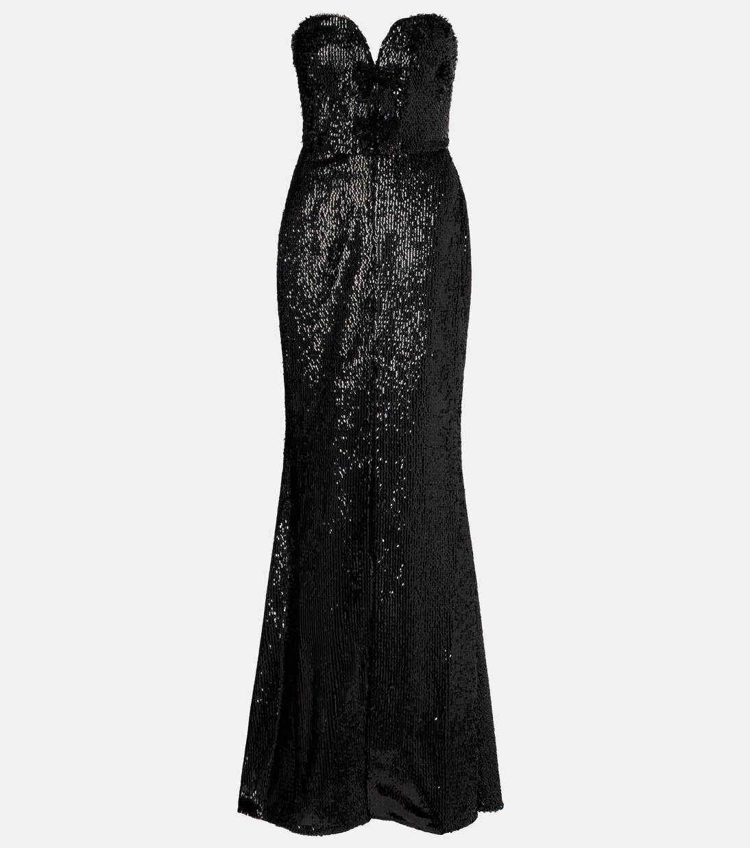 Robe longue en soie mélangée à sequins | Mytheresa (FR)