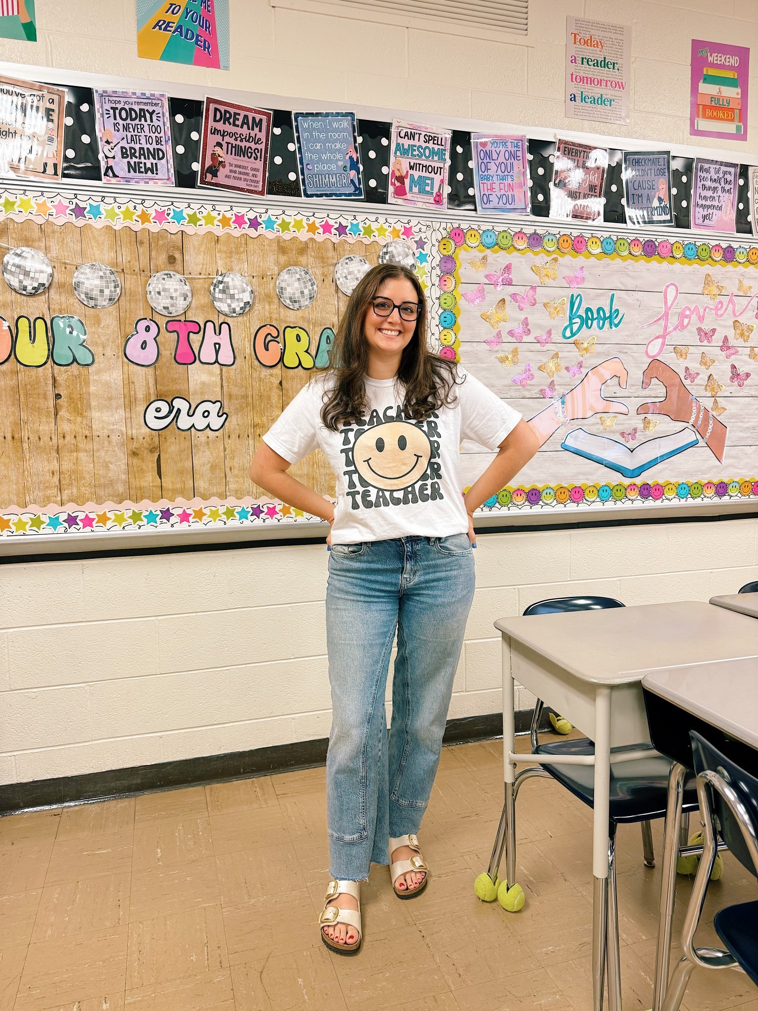 My FAV jeans for a casual Friday 🫶🏼 I am wearing a size 28 and I could have def sized down! They have room and stretch. 

#freepeople
#teacherootd
#teacherfashion

#LTKStyleTip