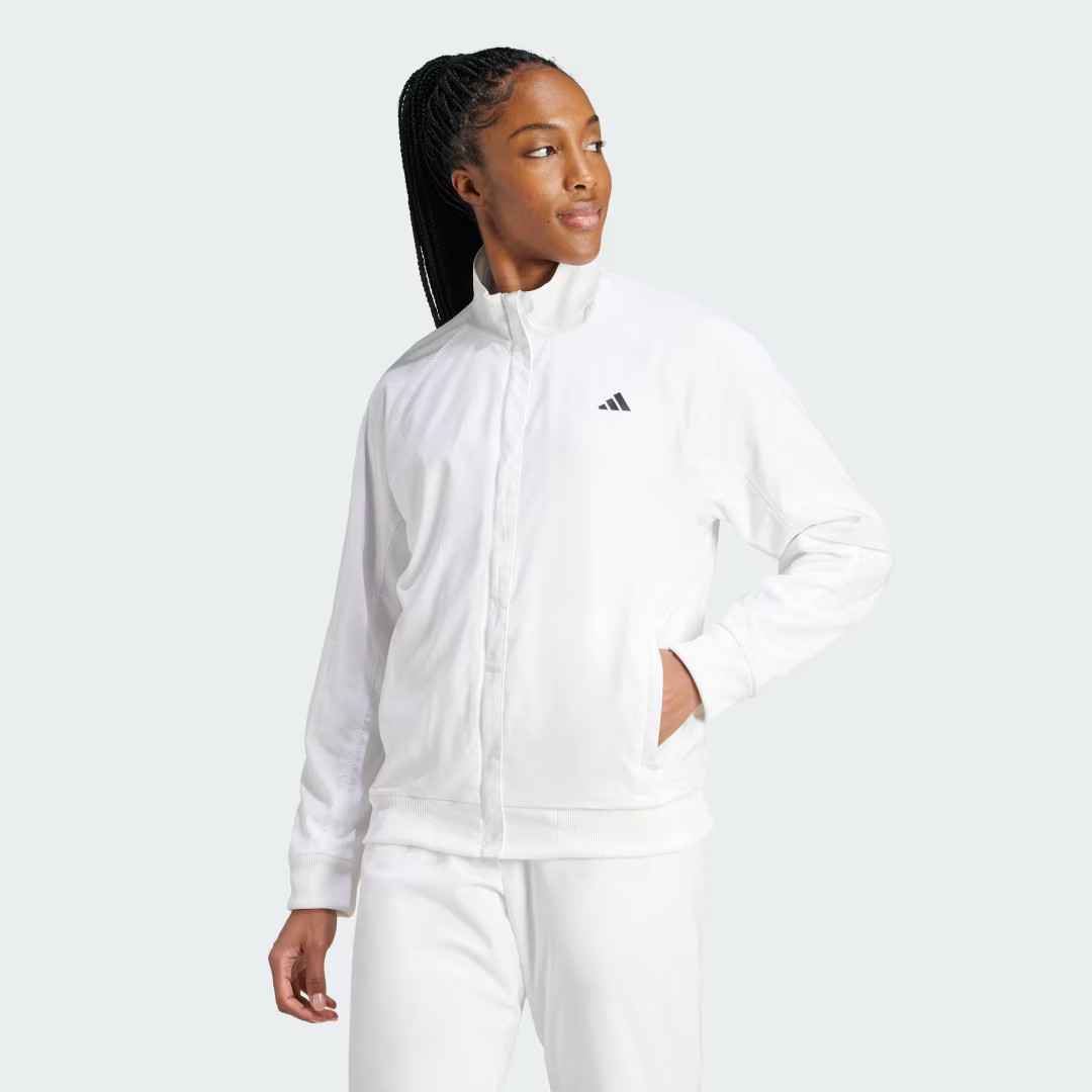 adidas Tennis Walk-On Jacket White S - Womens Tennis Jackets | adidas (US)