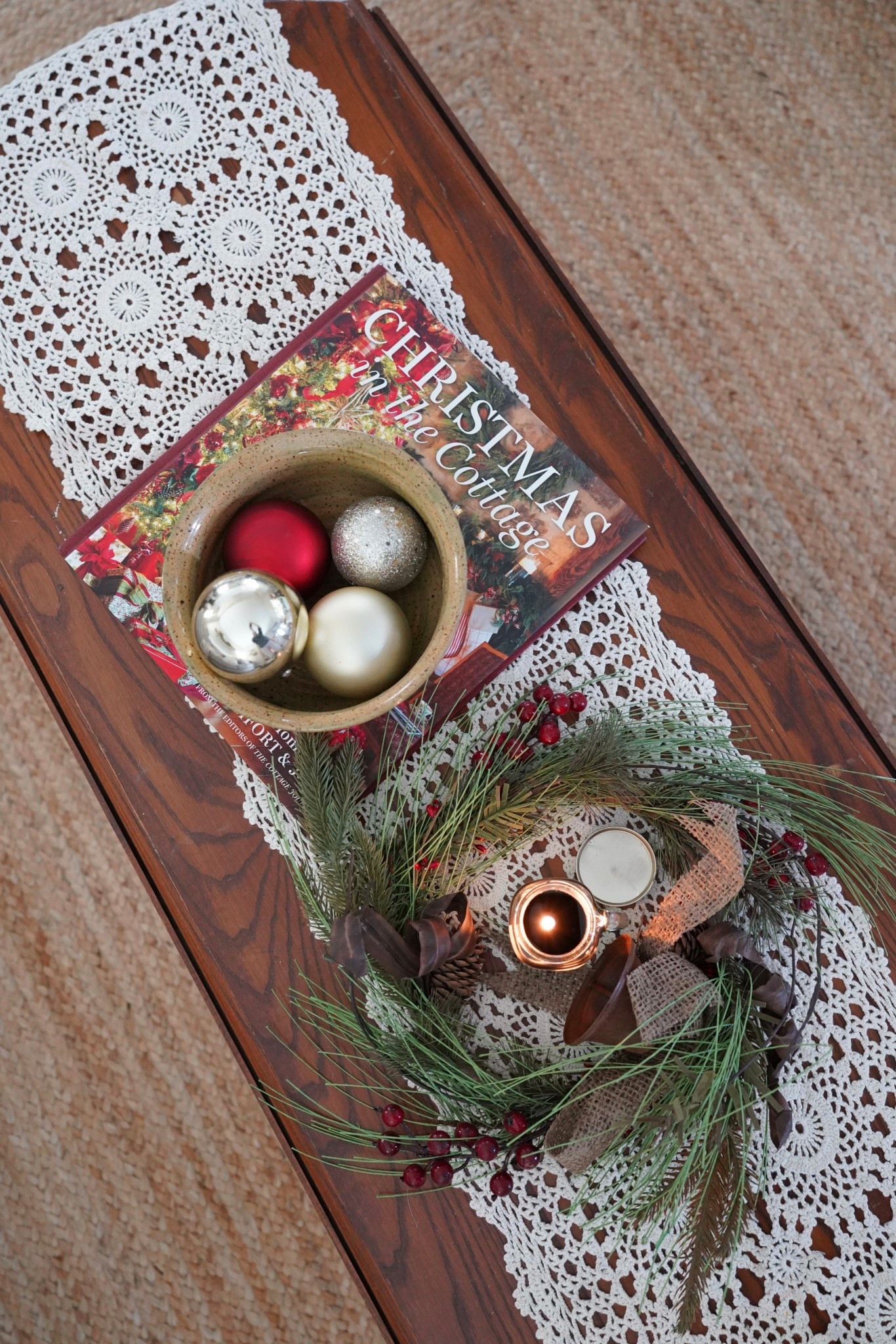 Cozy Christmas coffee table styling! Christmas books. Cottage Christmas. 

#LTKHome #LTKHoliday #LTKSeasonal