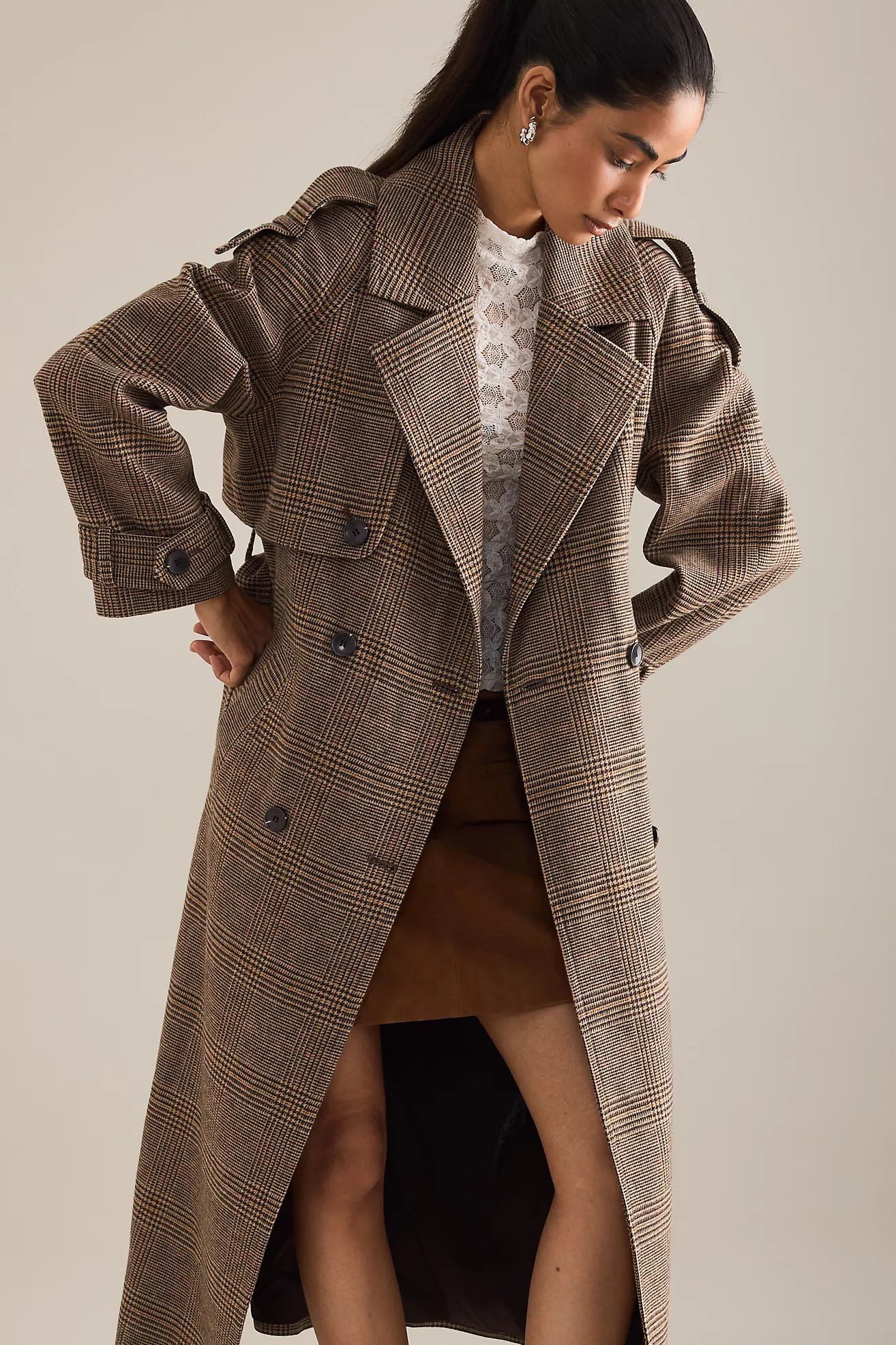 By Anthropologie Heritage Long Trench Coat | Anthropologie (UK)