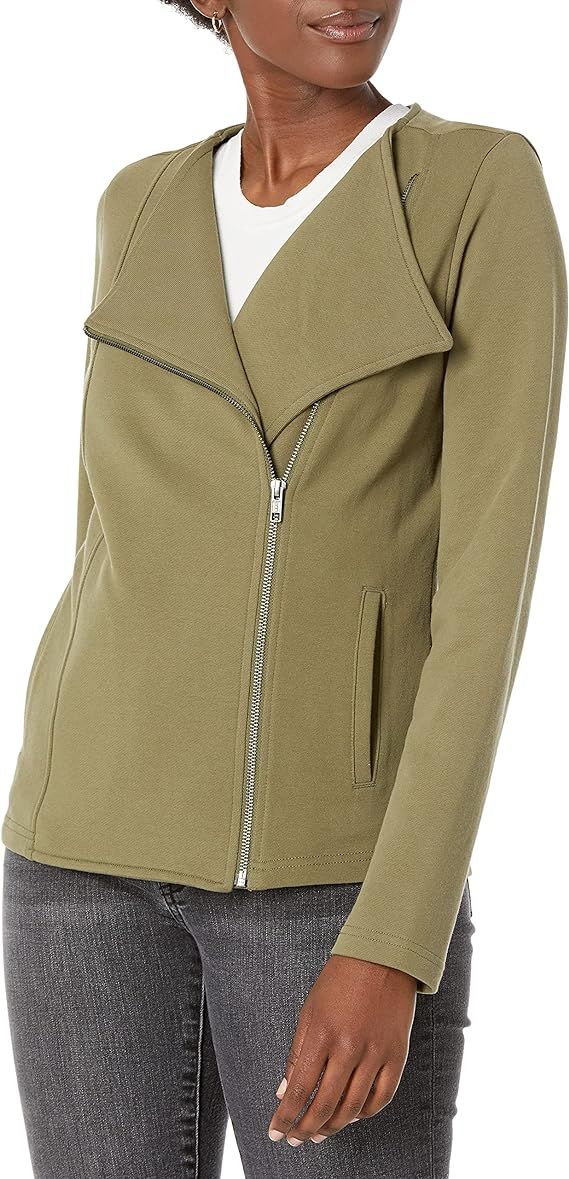 The Drop Women's @caralynmirand Long Sleeve Knit Moto Jacket | Amazon (US)
