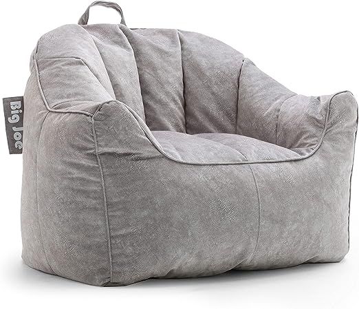 Big Joe Hug Bean Bag Chair, Gray Hyde, Faux Polyester Blend, 3 feet | Amazon (US)