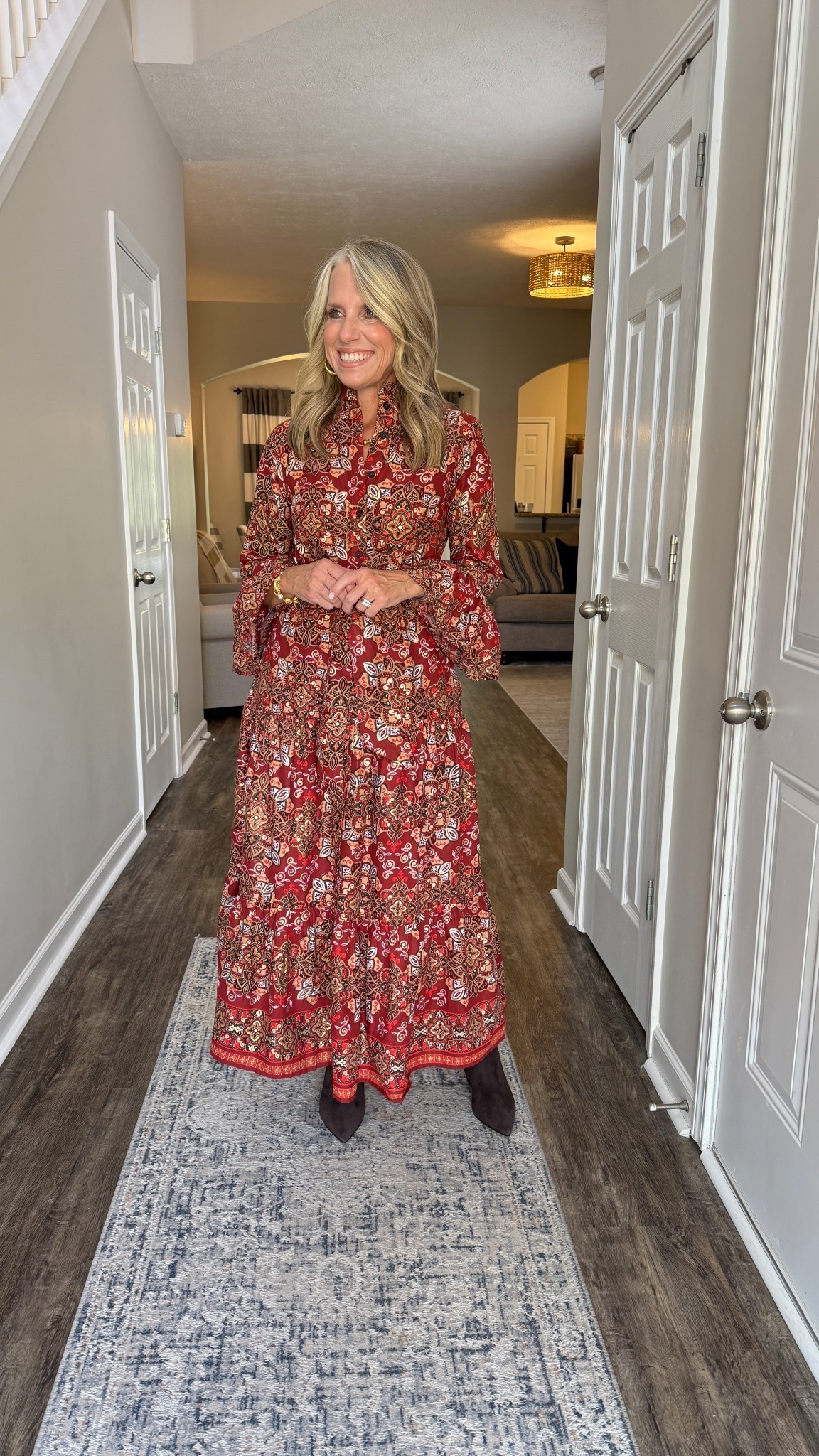 Gorgeous dress for fall. Work, church or wedding guest. 
Wearing XS

#LTKWorkwear #LTKWedding #LTKStyleTip