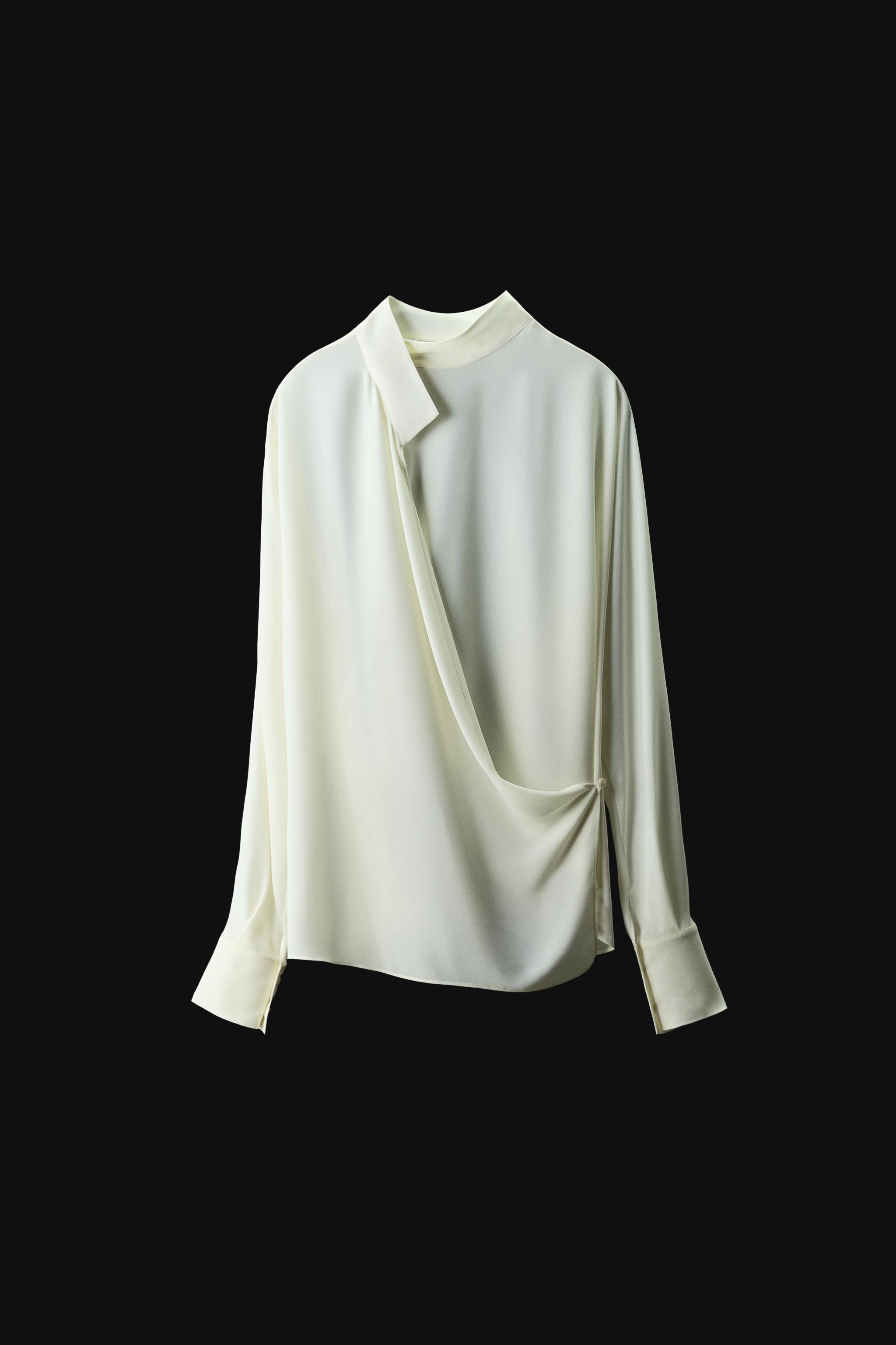 ZW COLLECTION FLOWY WRAP BLOUSE | Zara US