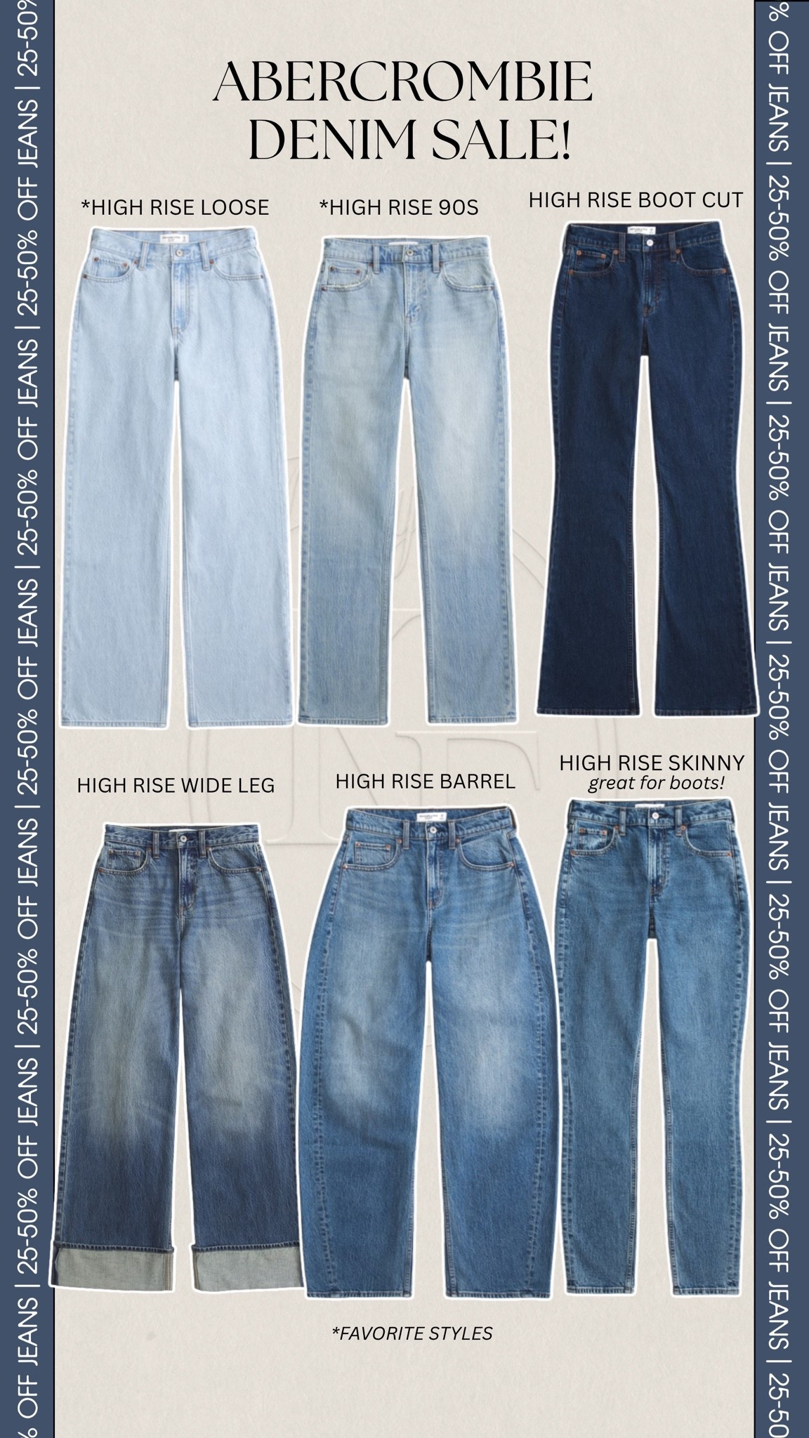 The Denim Event at @abercrombie is  live and ALL jeans are currently 25-50% off! 

Here’s some of my favorite high rise styles that I own! 



Abercrombie and Fitch, Denim Sale, jeans, high rise, barrel, bootcut, skinny jeans, seasonal selects, women’s pants

#LTKSaleAlert #LTKgrwm #LTKSeasonal