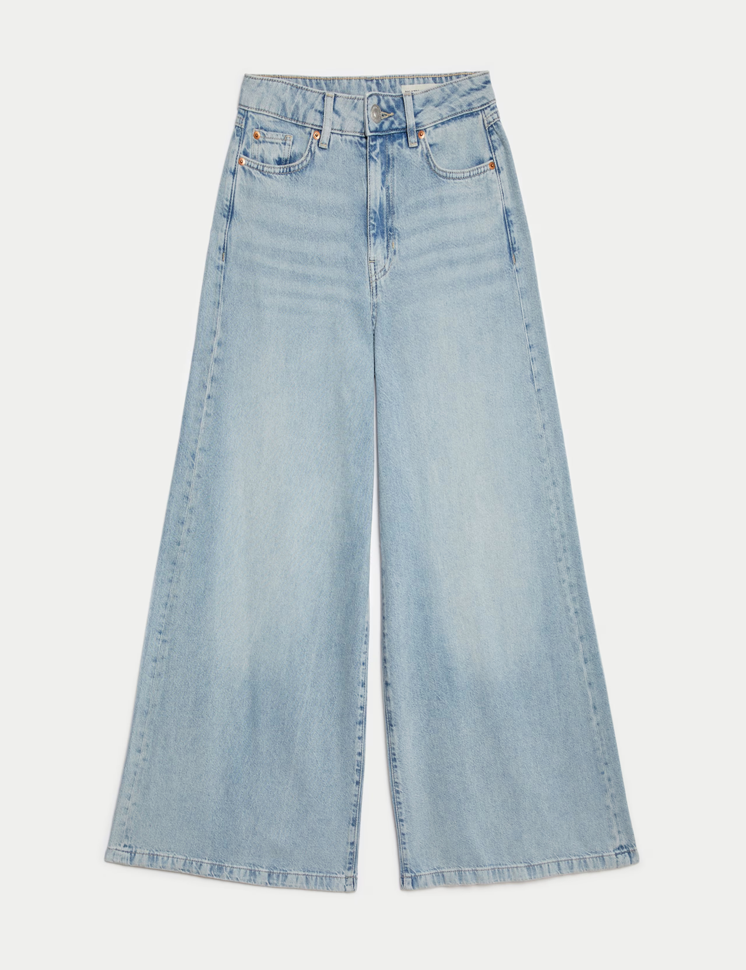 Lyocell Blend Wide Palazzo Leg Jeans | M&S Collection | M&S | Marks & Spencer (UK)