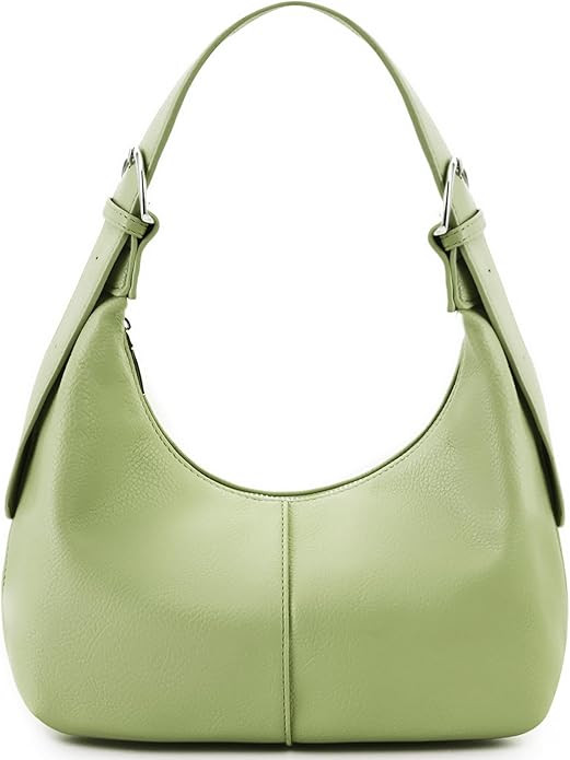 NIUEIMEE ZHOU Hobo Bags for Women Soft Vegan Leather Crescent Shoulder Handbag Slouchy Tote Cross... | Amazon (US)