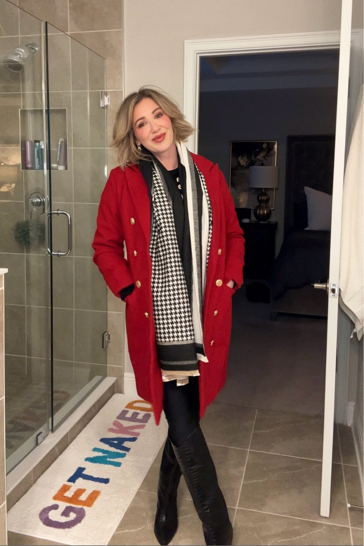 Lots of layers to stand outside for the tree lighting. This coat & scarf feel and look so high end!

#LTKFindsUnder50 #LTKOver40 #LTKStyleTip