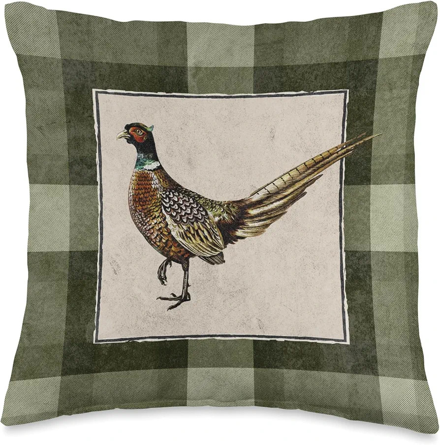 A Very British Pheasant Throw Pillow | Amazon (US)