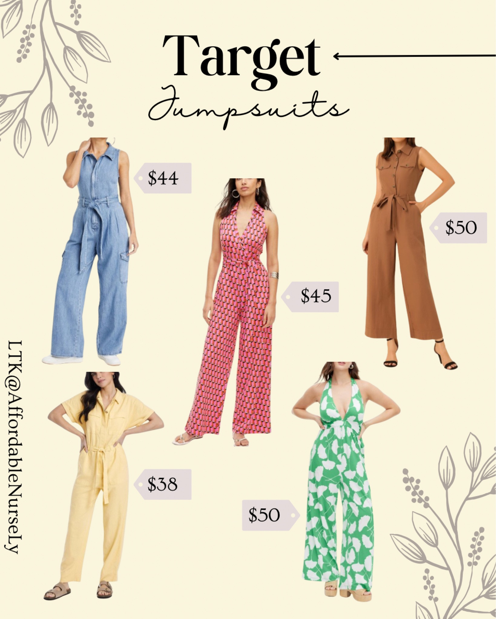 Have you always wanted to try a jumpsuit but haven’t committed? These looks at Target are a great start. All are wide leg and come in a variety of styles! I’ve seen a lot of teachers ROCK these looks! Add them to your cart for the Circle Week Sale! Which one is your kind of style? #jumpsuits #teacherootd #dianevonfurstenberg #circleweek

#LTKxTarget #LTKworkwear #LTKstyletip
