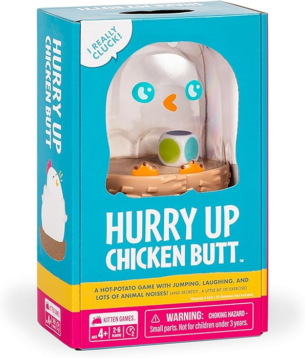Exploding Kittens Hurry Up Chicken Butt 2-6 Players - Ages 4+ - 2 Minutes to Play - Hot Potato St... | Amazon (US)
