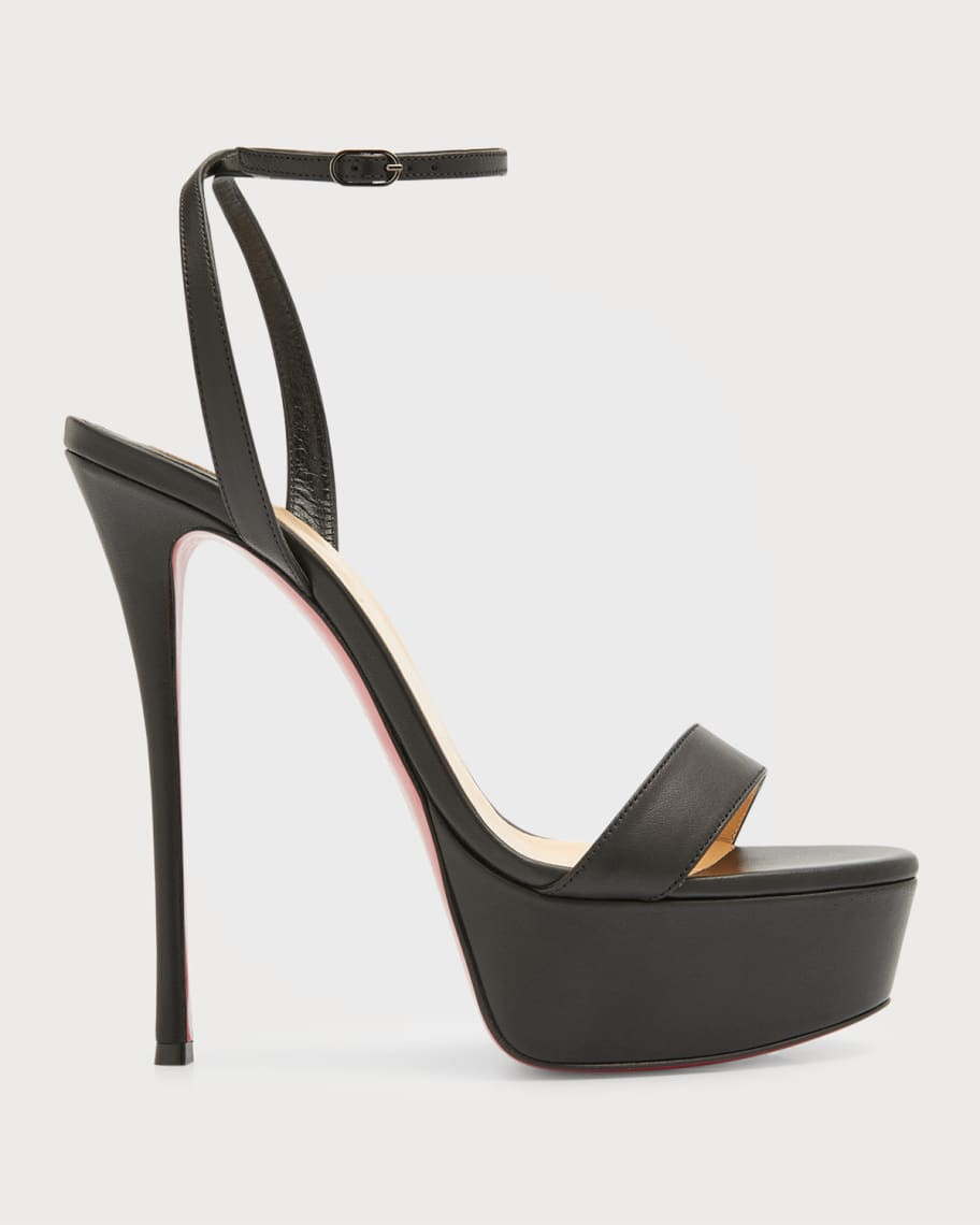 Christian Louboutin Loubi Queen Red Sole Platform Sandals | Neiman Marcus