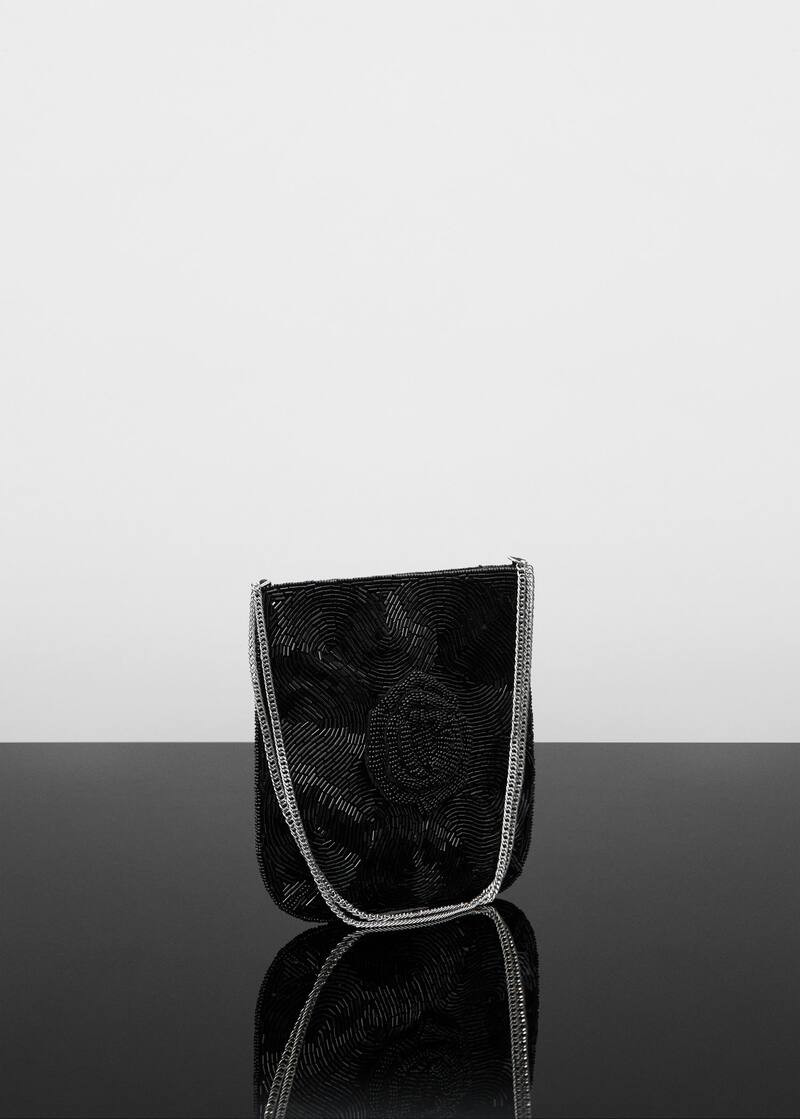Chain bead bag -  Women | Mango USA | MANGO (US)