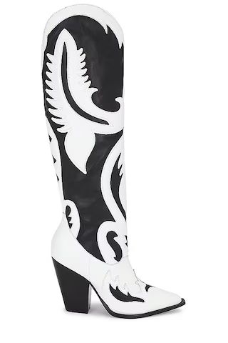 Schutz Woody Up Casual Boot in Black & White from Revolve.com | Revolve Clothing (Global)