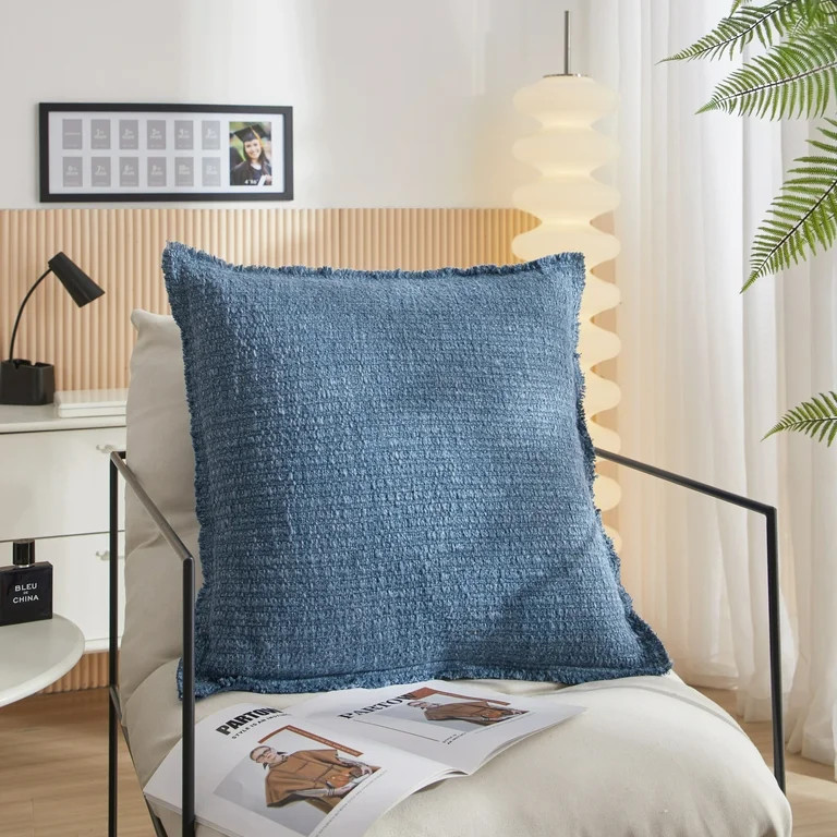 Better Homes & Garden 22" x 22" Sunny Decorative Pillow, Blue | Walmart (US)