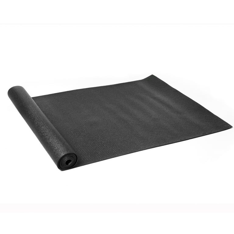 Athletic Works PVC Yoga Mat, 3mm, Dark Gray, 68inx24in, Non Slip, Cushioning for Support and Stab... | Walmart (US)