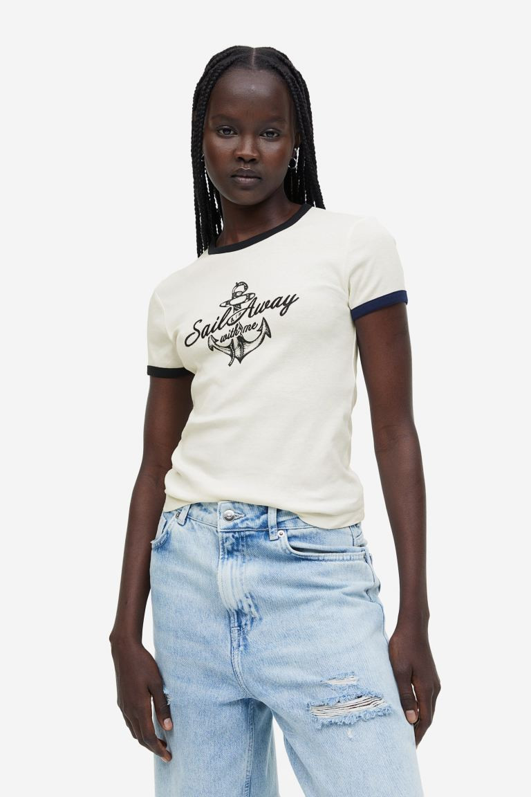 Fitted Cotton Top | H&M (US + CA)