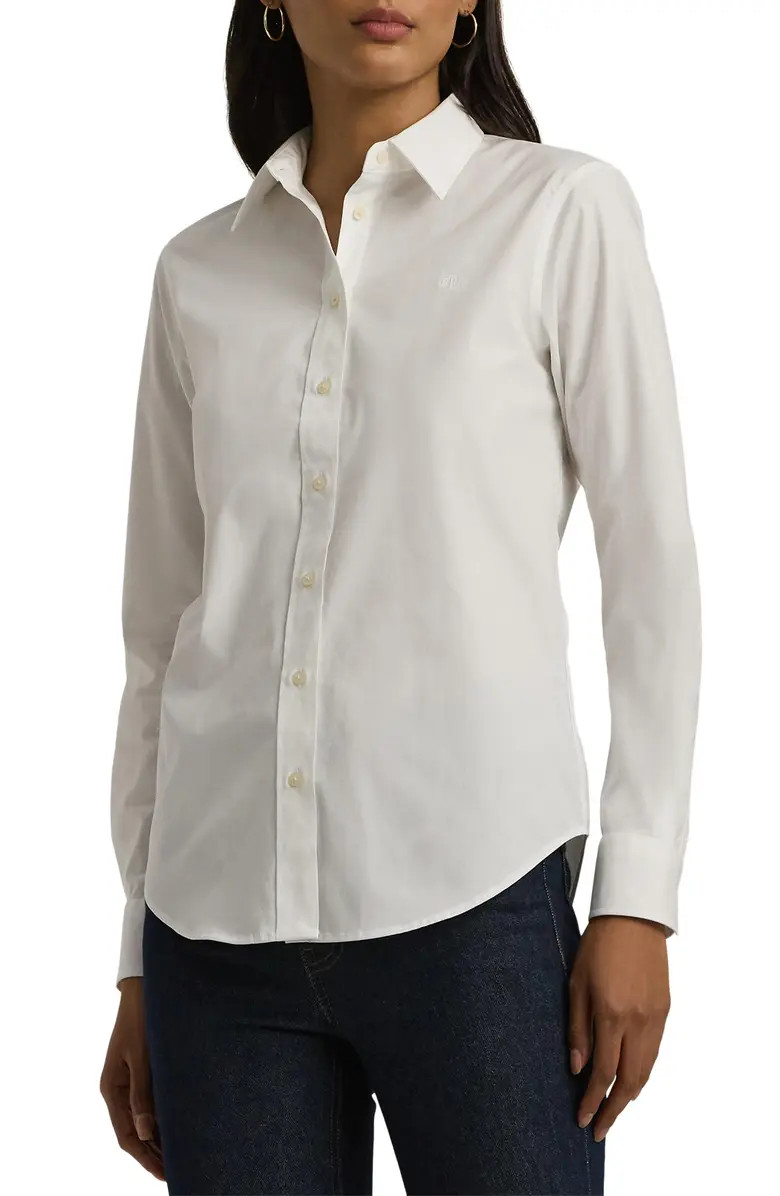 Easy Care Stretch Cotton Shirt | Nordstrom