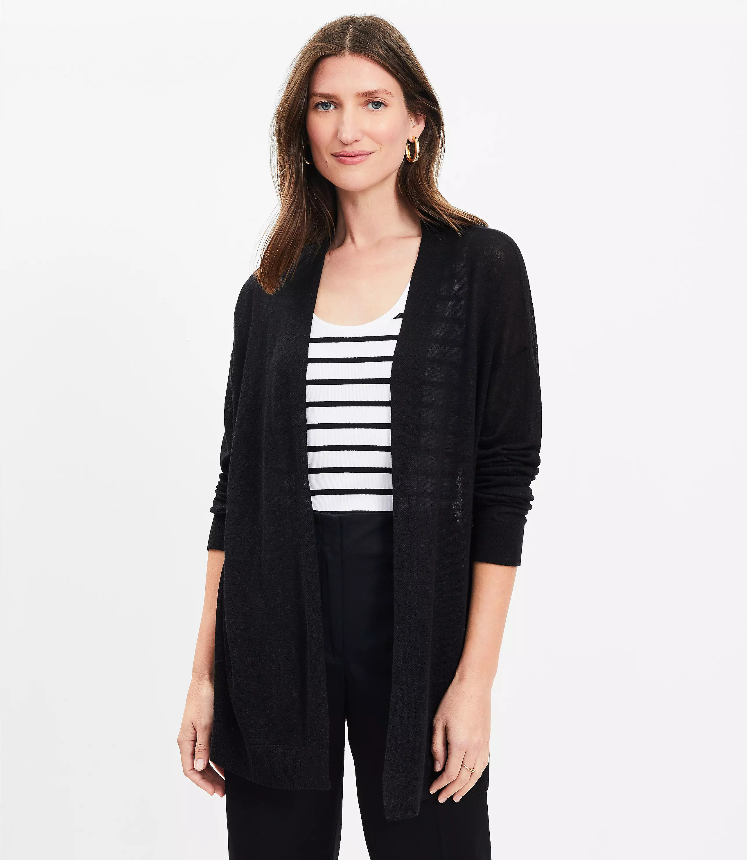 Sheer Open Cardigan | LOFT