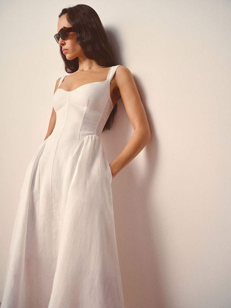 Birdie Linen Dress | Reformation (Global)